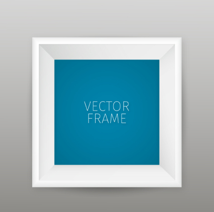 Fine white frame vector material
