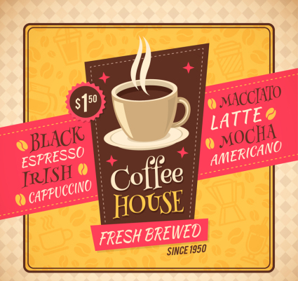 Creative Cafe Poster Vector