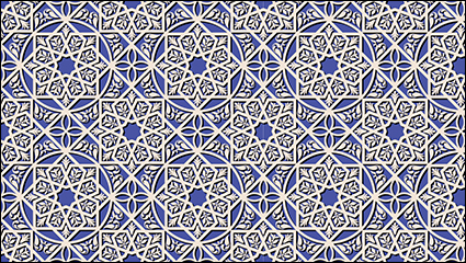 Fashion snowflake seamless background paper-cut vector material