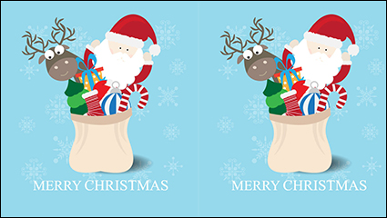 Cartoon Christmas spree vector material