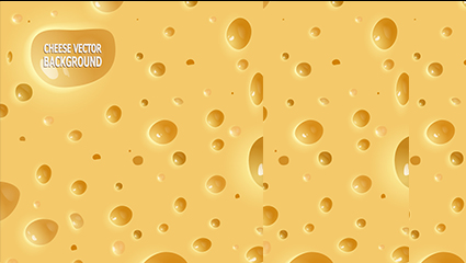 Creative cheese background vector material