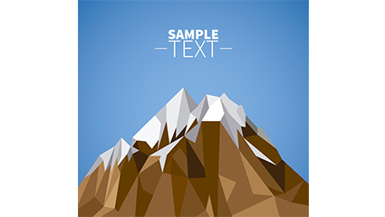 Snowy abstract design vector