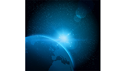 Light blue vector material Earth and the universe