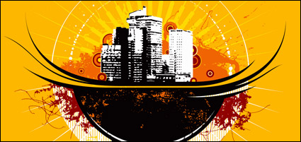 The trend of urban theme vector