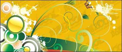 Butterfly circular pattern vector