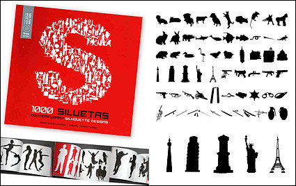 1000 album various silhouette vector material-10