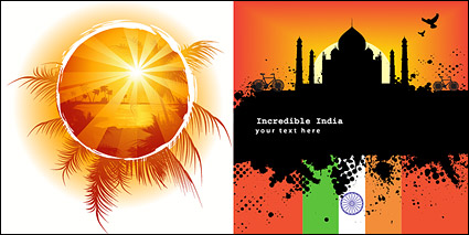 vector illustration evening related material