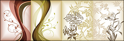 flower pattern vector material