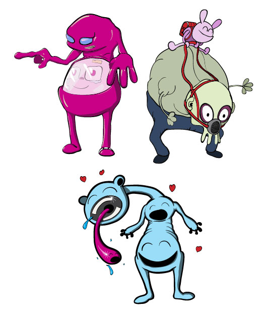 The trend of small monster vector 