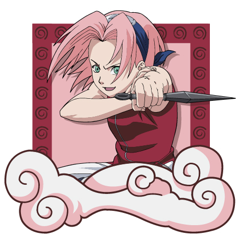 Naruto characters Vector material -2