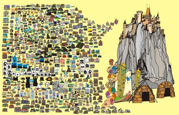 Cartoon House Vector material