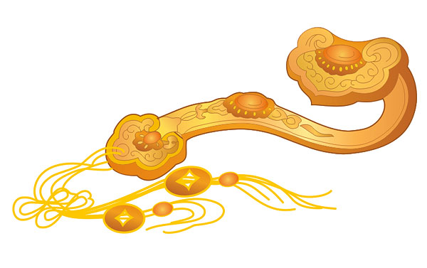 Golden Ruyi Vector 