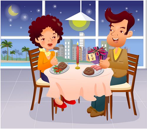 iClickart Cartoon Family illustrator vector material -16