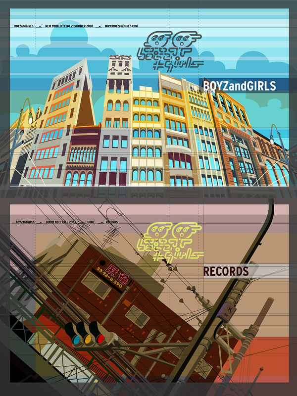 Vector streets of New York