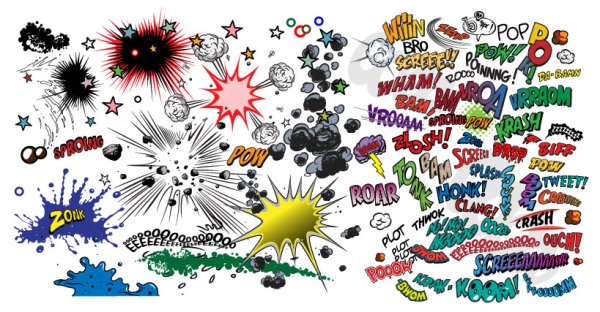 Vector comic elements
