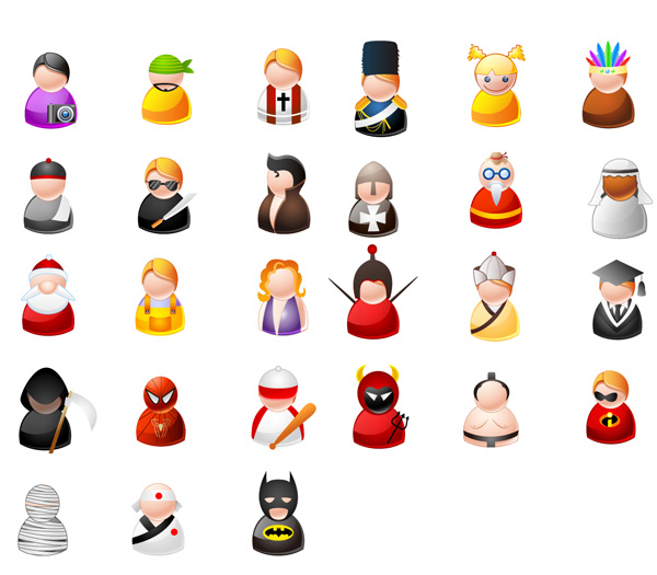 Cartoon icon vector material