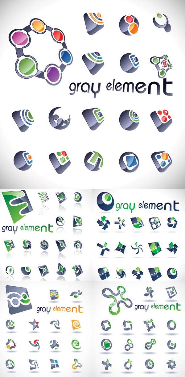 colorful texture Vector logo