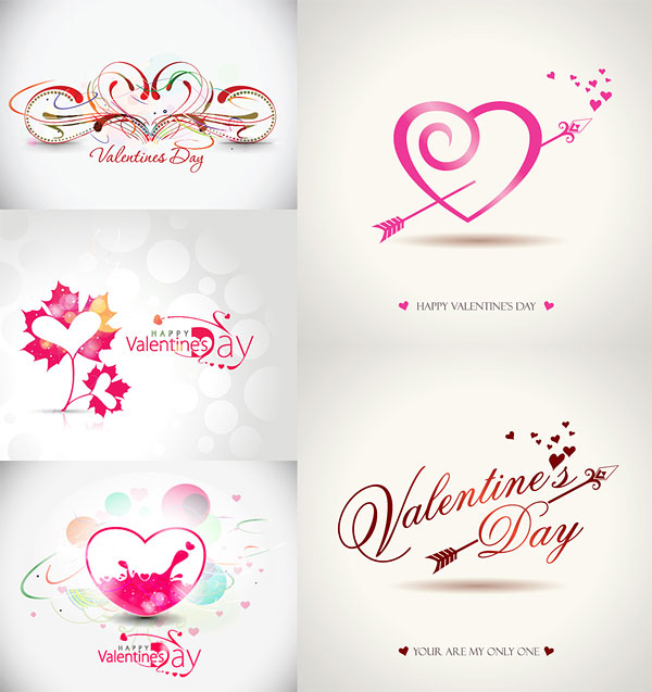 Romantic Valentine's Day Vector Graphics