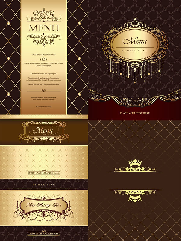 European pattern vector material