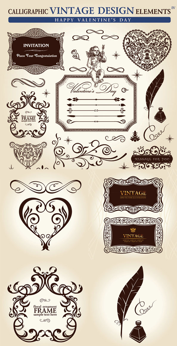 European classical pattern vector material