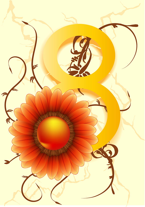 38 Women's Day theme vector material -1