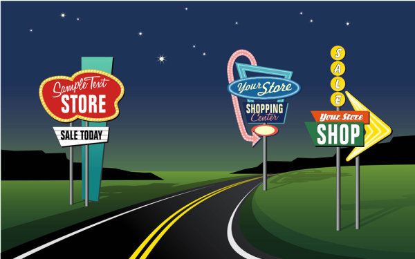 Cartoon the signs marked 02 - vector material