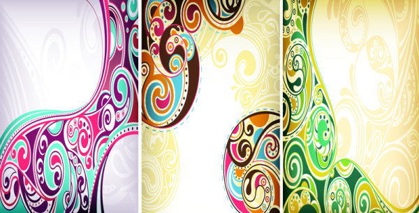 European pattern background vector -1