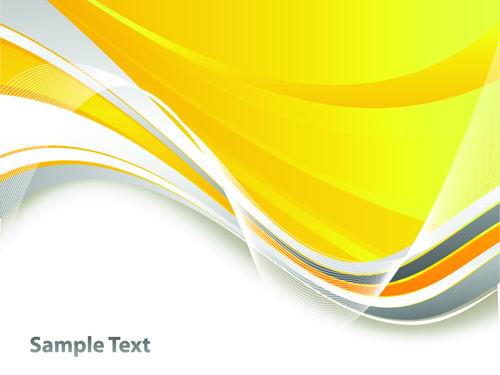 Bright yellow line text box vector -1