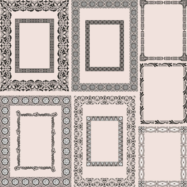 Classic pattern framework 05-- vector material