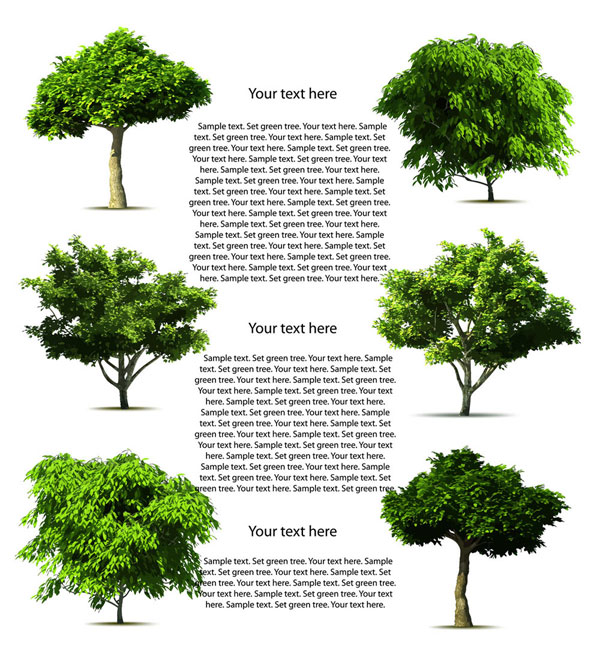 Trees vector material 