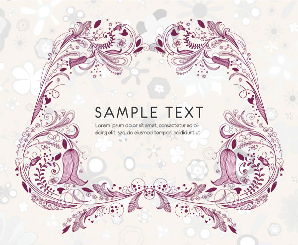 Fine pattern border 02-- vector material