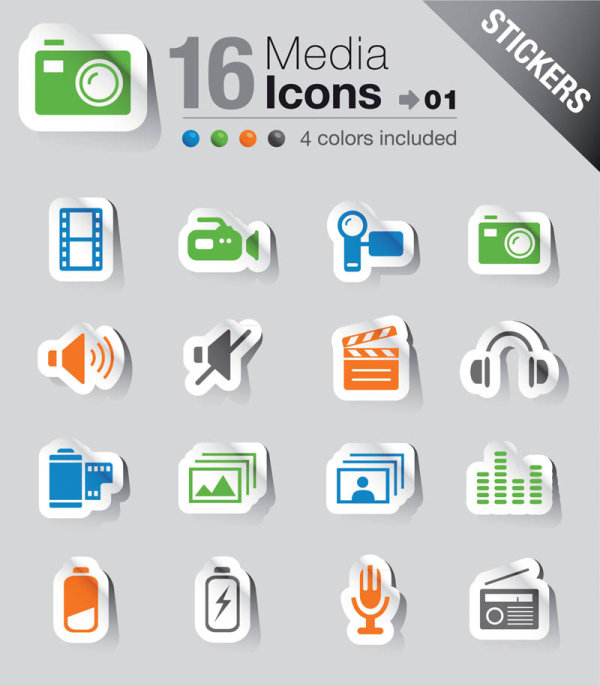 Simple and practical icon 04 - vector
