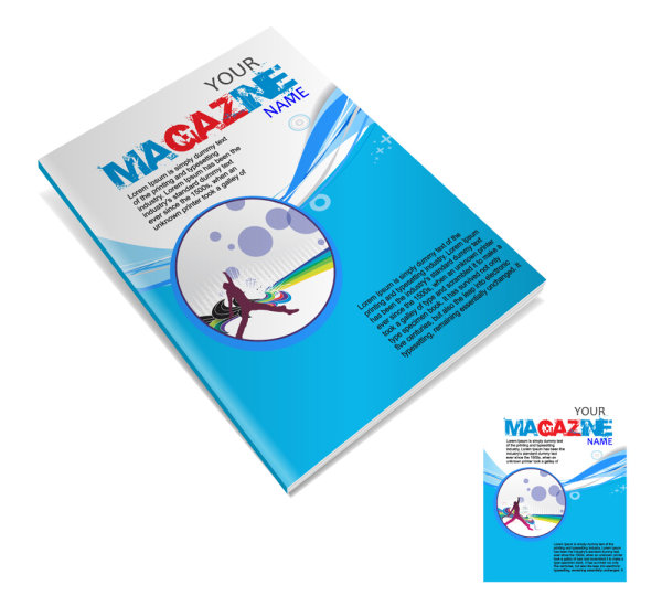 Book cover of the magazine 03 - vector material