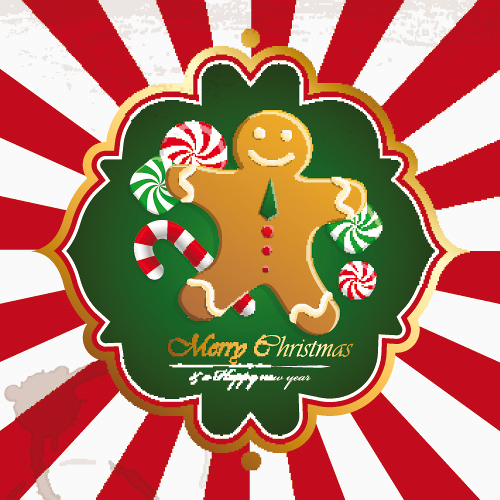 Beautiful Christmas background 02 - vector material