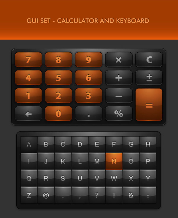 Refined button icon vector material - 01