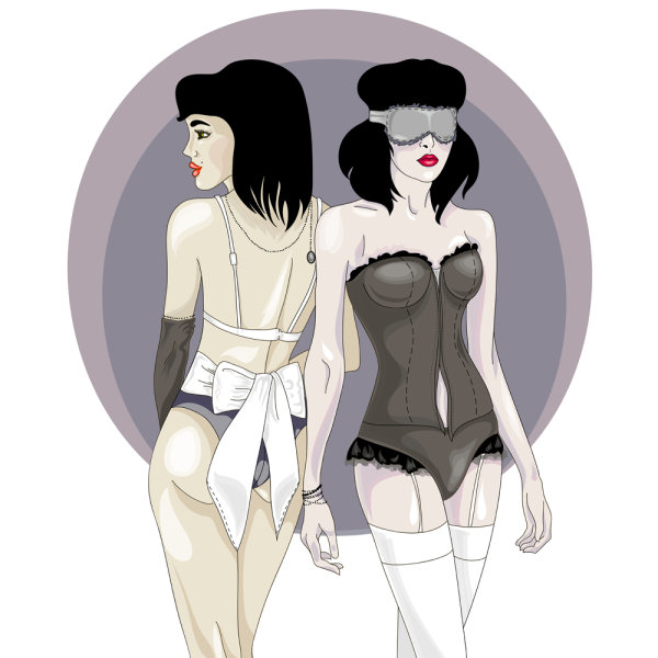 Sexy illustrator 02 - vector material