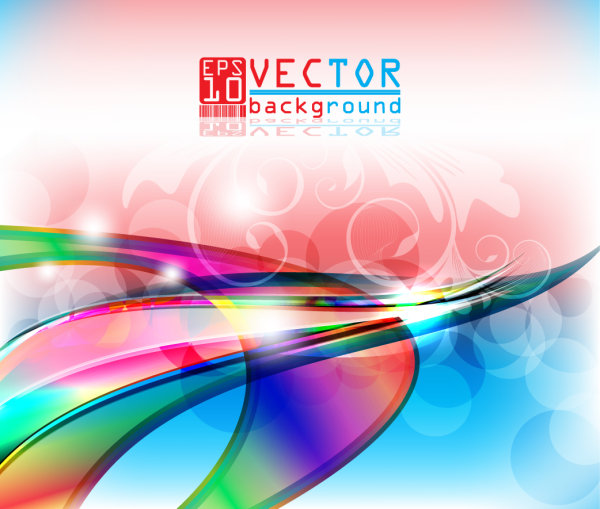 Gorgeous three-dimensional background 05 - vector material
