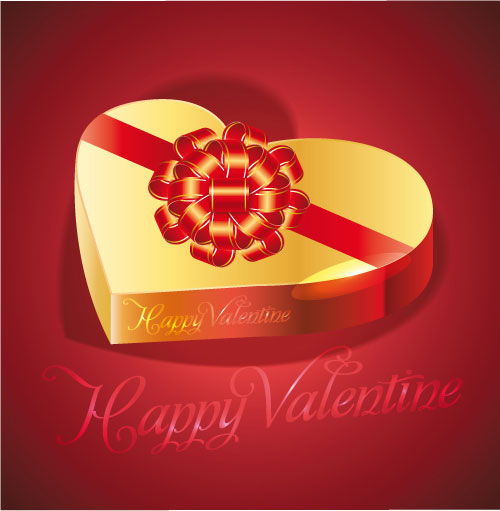 Exquisite Valentine background 03 - vector material