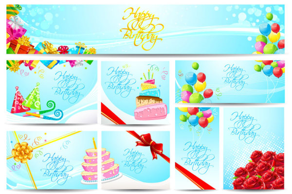 Birthday card - vector material