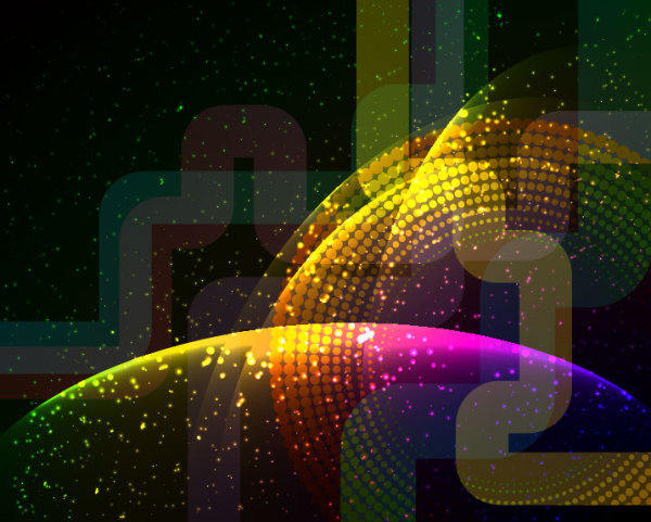 Bright background 01 - vector material