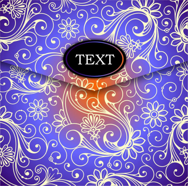 Dazzling pattern background 05 - vector material