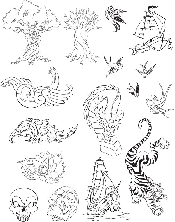 Variety totem vector material