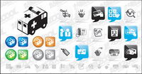 web2.0 style icon vector material