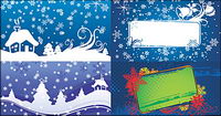 Christmas vector background material