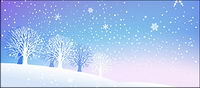 Snow in the winter vector material