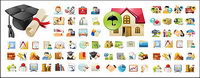 practical icon vector material
