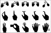 Practical gesture vector material