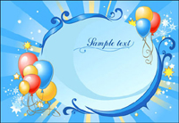 Festival balloon vector of material