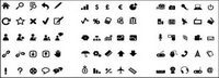 Simple vector icon in black and white material
