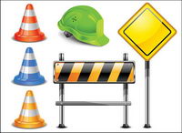 Vector signs roadblocks			  